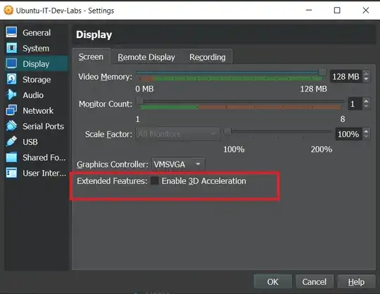 How to desable 3D Acceleration