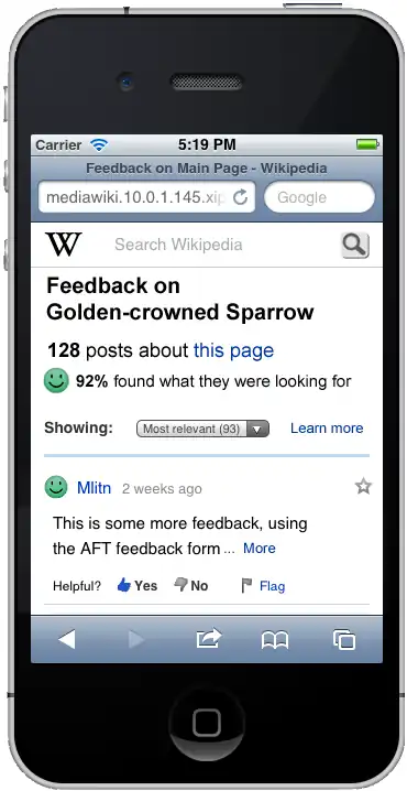 Mobile Feedback Page - After