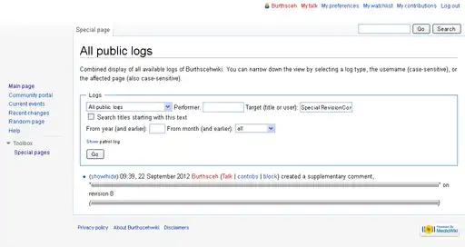 log of the supplementary comment and the summary.