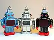  Decorative - picture of three toy robots