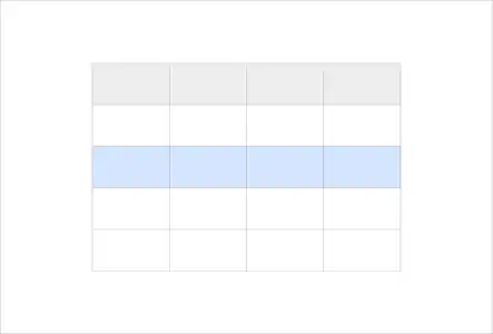 6. A user has added a new row