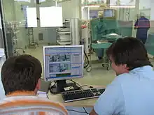 a picture of a moderated user testing session