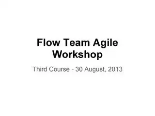 E2-Flow Agile Trainings - Third Course
