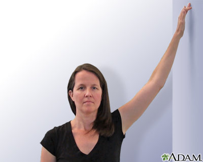 Wall stretch Wall stretch