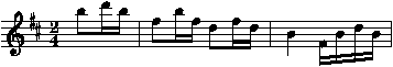 Incipit Badinerie (Bach)