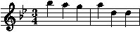 Incipit Menuett II (Bach)