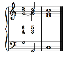 Cadential six-four.