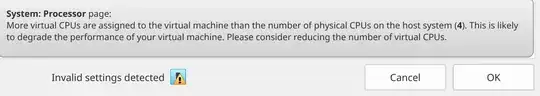 VirtualBox CPU Warning if using Hyper-Threading