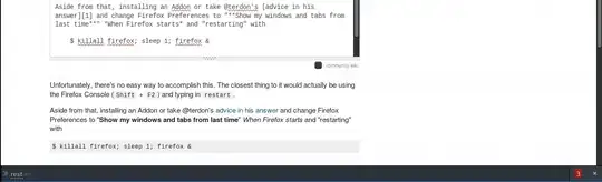 Firefox Console restart function