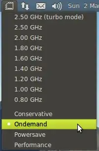indicator-cpufreq menu