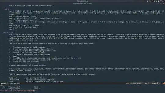 multiple manuals in vim