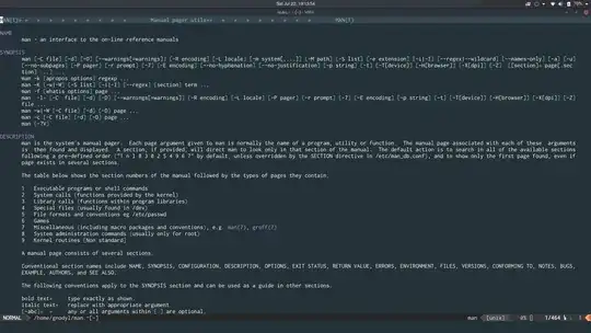manual in vim screenshot