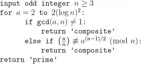 Solovay Strassen Derandomized Algorithm for Primality Test