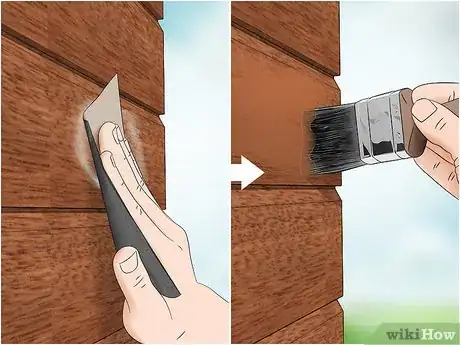 Image titled Repair Woodpecker Holes in Cedar Siding Step 9