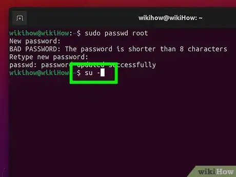 Image titled Become Root in Linux Step 6