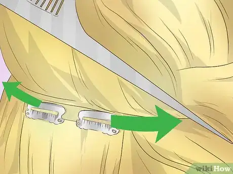 Image titled Use Clip in Hair Extensions Step 8