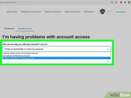 Image titled Delete an Old Twitter Account You Cannot Access Step 5