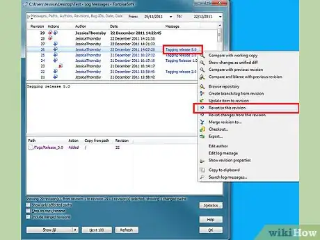 Image titled Create a Tag and Perform a Revert in TortoiseSVN Step 9