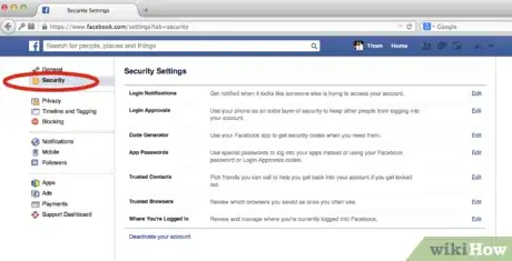 Image titled Turn on Login Approvals for Facebook Step 3