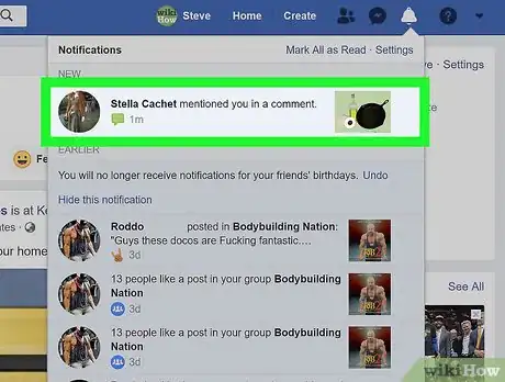 Image titled Find a Facebook Comment You're Tagged in on a PC or Mac Step 3