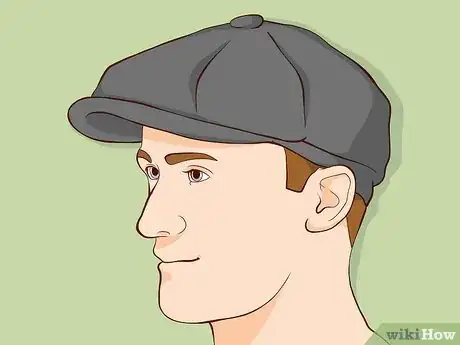 Image titled Wear a Hat with Medium Hair Guys Step 2