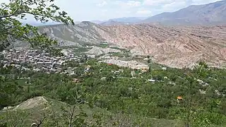 Village of Buzhan, Neyshabur  (April 2019). This village is situated on the southern foothill of this mountain range.