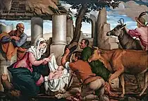 Jacopo BassanoAdoration of the Shepherds, 9 × 142&nbsp;cm