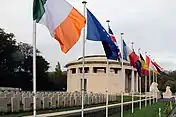 The memorial in the Berks Cemetery Extension