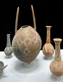 Image 23Red-polished ceramics from Enkomi, 1900–1725 BC. St. Barnabas Archaeological Museum, Salamis, Cyprus (from History of Cyprus)