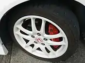 Brembo quad piston calipers, 17x7 5 dual spoke wheels