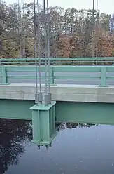 Suspender cable attach point on the 2003 bridge