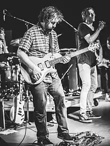 Dugan on-stage with Matisyahu during the Connection Festival in Jacksonville, Florida