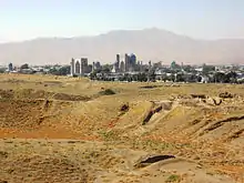 Image 8Ruins of Afrasiab – ancient Samarkand destroyed by Genghis Khan (from History of Uzbekistan)