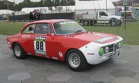The Alfa Romeo GTAm of Tony Karanfilovski at the opening round of the 2011 series