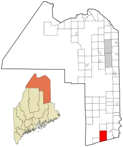Location of Reed Plantation, Maine