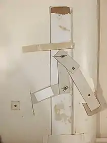 Rivets and tabs back side of The Moor from Attention!