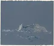 Bear Island Light, pastel on blue wove paper (26 x 31.6&nbsp;cm)