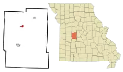 Location of Lincoln, Missouri