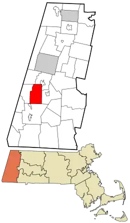Location in Berkshire County and the state of Massachusetts.
