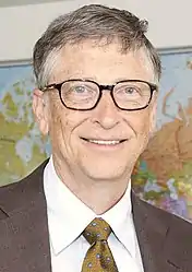 Founder of Microsoft and philanthropist Bill Gates (College, 1977; LLD hc, 2007)