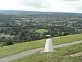 Image 1The town of Dorking and its section of the Vale of Holmesdale from Box Hill in the North Downs, with more heavily wooded Greensand Hills beyond.  These sets of hills make up the Surrey Hills AONB. (from Portal:Surrey/Selected pictures)