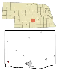 Location of Elm Creek, Nebraska