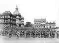 Boer commandos on the square during the Boer War, 1899