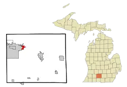 Location of Brownlee Park, Michigan