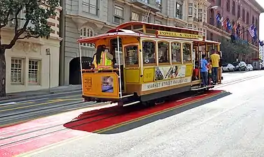 San Francisco cable car on Powell Street