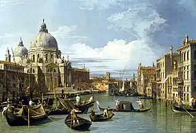 Canaletto, Entrance to the Grand Canal, Venice (c. 1730), 49.5 × 73.7 cm.