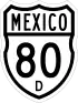 Federal Highway 80D shield