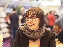 Catherine Leroux at the Salon du livre de Paris&nbsp;[fr] in 2014.