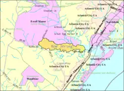 Census Bureau map of Corbin City, New Jersey