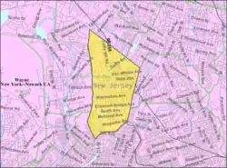Census Bureau map of Hawthorne, New Jersey